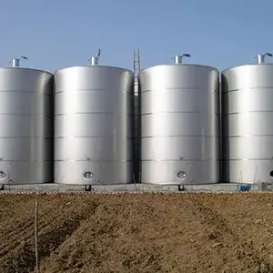 Tanques de acero para almacenamiento y recipientes para procesos industriales