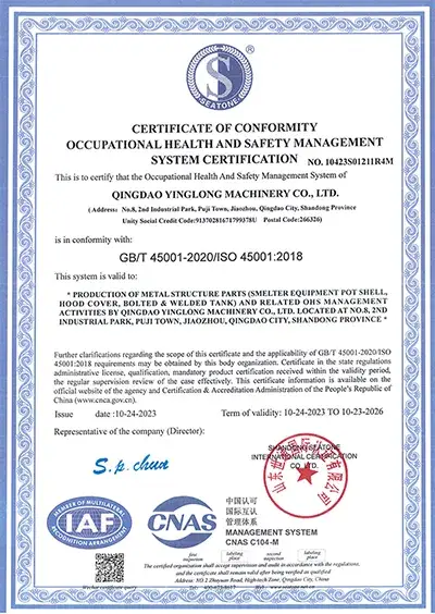 Certificación ISO 45001:2018