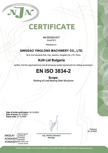 Certificación ISO 3834-2