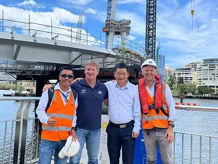 Visita a las instalaciones del cliente en Australia