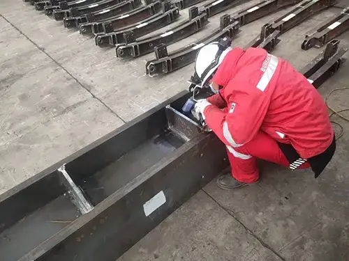 Inspección por ensayos no destructivos (END) realizada por un organismo independiente, Bureau Veritas