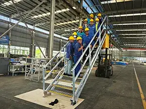 Prueba de carga de escaleras