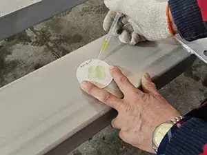 Prueba con tinte azul
